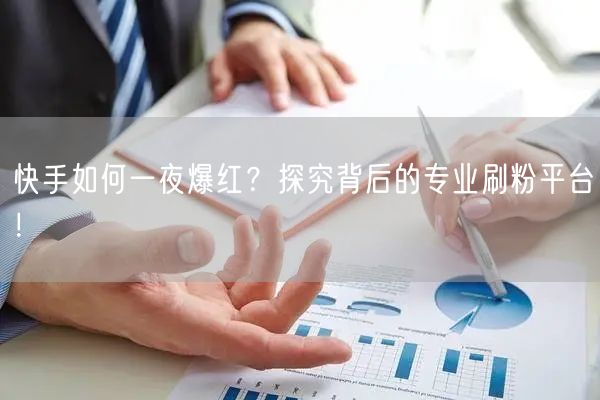 快手如何一夜爆红？探究背后的专业刷粉平台！