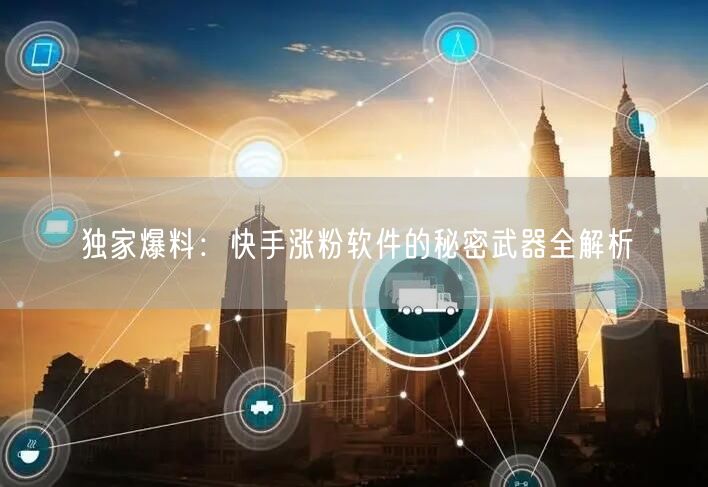 独家爆料：快手涨粉软件的秘密武器全解析