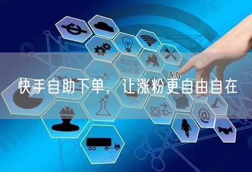 快手自助下单，让涨粉更自由自在