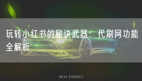 玩转小红书的秘诀武器：代刷网功能全解析