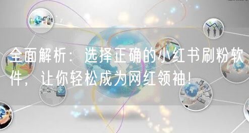 全面解析：选择正确的小红书刷粉软件，让你轻松成为网红领袖！