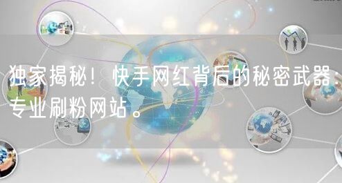 独家揭秘！快手网红背后的秘密武器：专业刷粉网站。