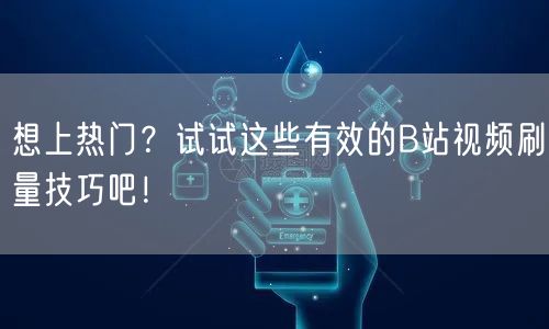 想上热门？试试这些有效的B站视频刷量技巧吧！