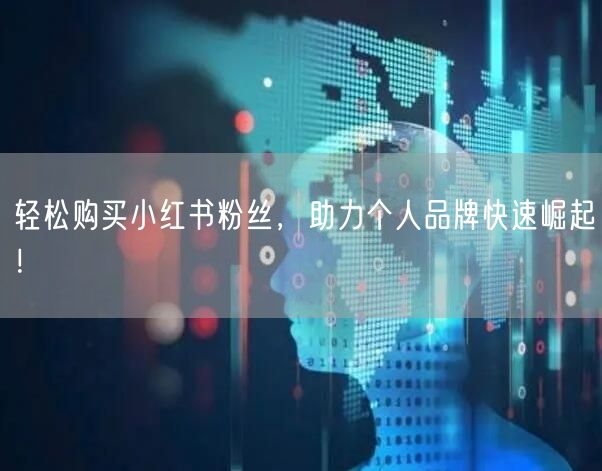 轻松购买小红书粉丝，助力个人品牌快速崛起！