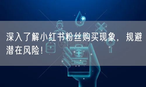 深入了解小红书粉丝购买现象，规避潜在风险！