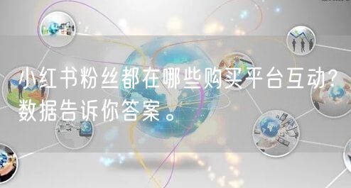 小红书粉丝都在哪些购买平台互动？数据告诉你答案。
