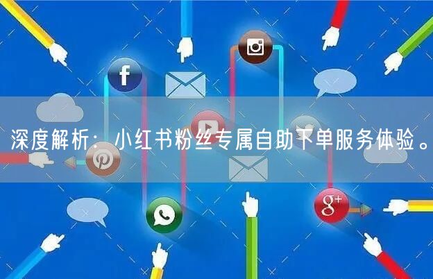 深度解析：小红书粉丝专属自助下单服务体验。