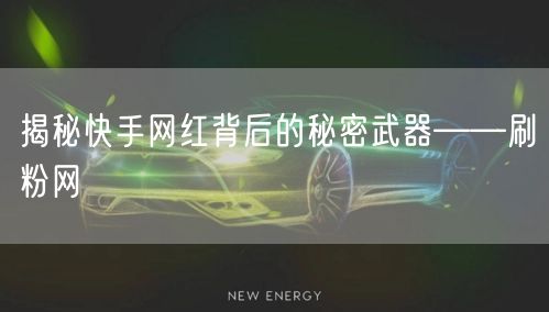 揭秘快手网红背后的秘密武器——刷粉网