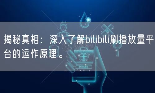 揭秘真相：深入了解bilibili刷播放量平台的运作原理。
