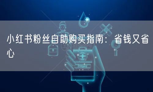 小红书粉丝自助购买指南:省钱又省心