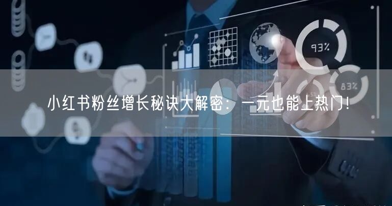 小红书粉丝增长秘诀大解密：一元也能上热门！