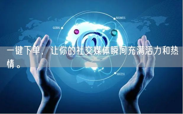 一键下单，让你的社交媒体瞬间充满活力和热情。