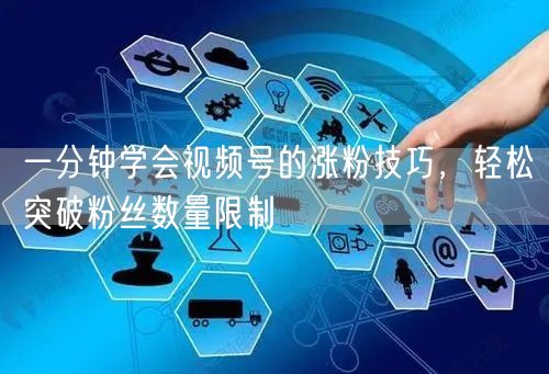 一分钟学会视频号的涨粉技巧，轻松突破粉丝数量限制