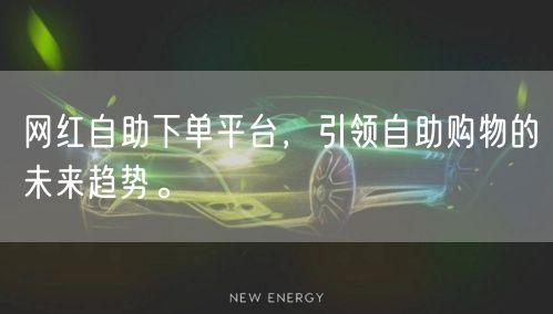 网红自助下单平台，引领自助购物的未来趋势。