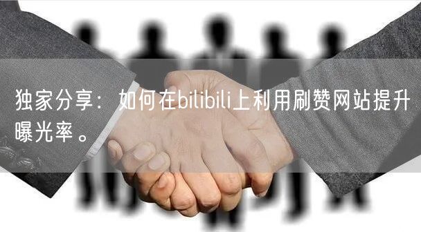独家分享：如何在bilibili上利用刷赞网站提升曝光率。