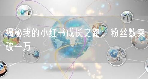 揭秘我的小红书成长之路：粉丝数突破一万