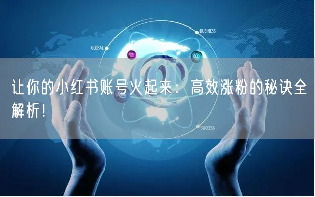 让你的小红书账号火起来：高效涨粉的秘诀全解析！