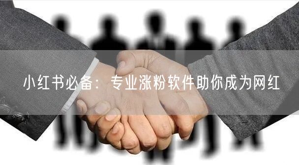 小红书必备：专业涨粉软件助你成为网红