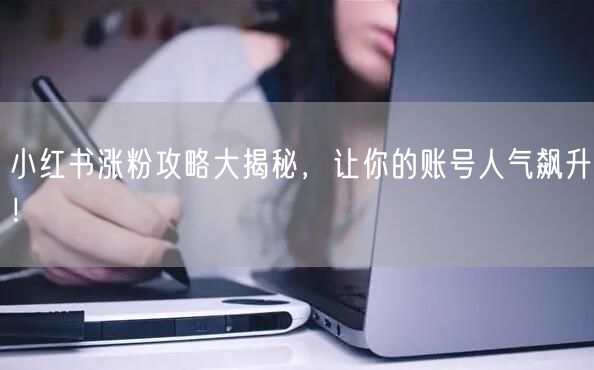 小红书涨粉攻略大揭秘，让你的账号人气飙升！