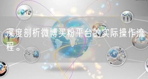 深度剖析微博买粉平台的实际操作流程。