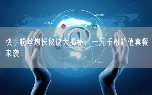 快手粉丝增长秘诀大揭秘：一元千粉超值套餐来袭！