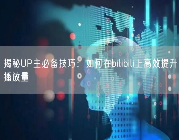 揭秘UP主必备技巧：如何在bilibili上高效提升播放量