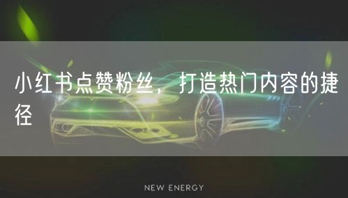 小红书点赞粉丝，打造热门内容的捷径