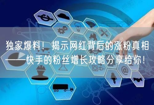 独家爆料！揭示网红背后的涨粉真相——快手的粉丝增长攻略分享给你！