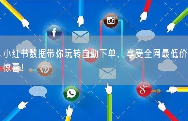 小红书数据带你玩转自助下单，享受全网最低价惊喜！