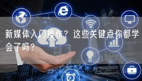 新媒体入门操作？这些关键点你都学会了吗？
