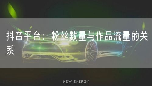 抖音平台：粉丝数量与作品流量的关系